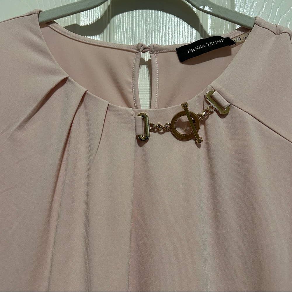 Ivanka Trump Pink Gold-Adorned Top - Picture 2 of 6